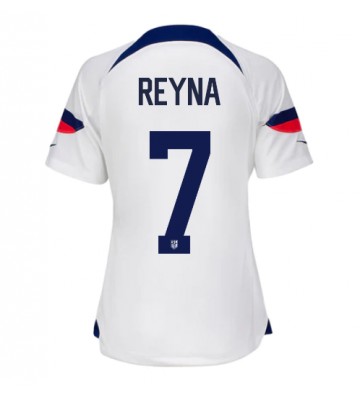forente stater Giovanni Reyna #7 Hjemmedrakt Kvinner VM 2022 Kortermet